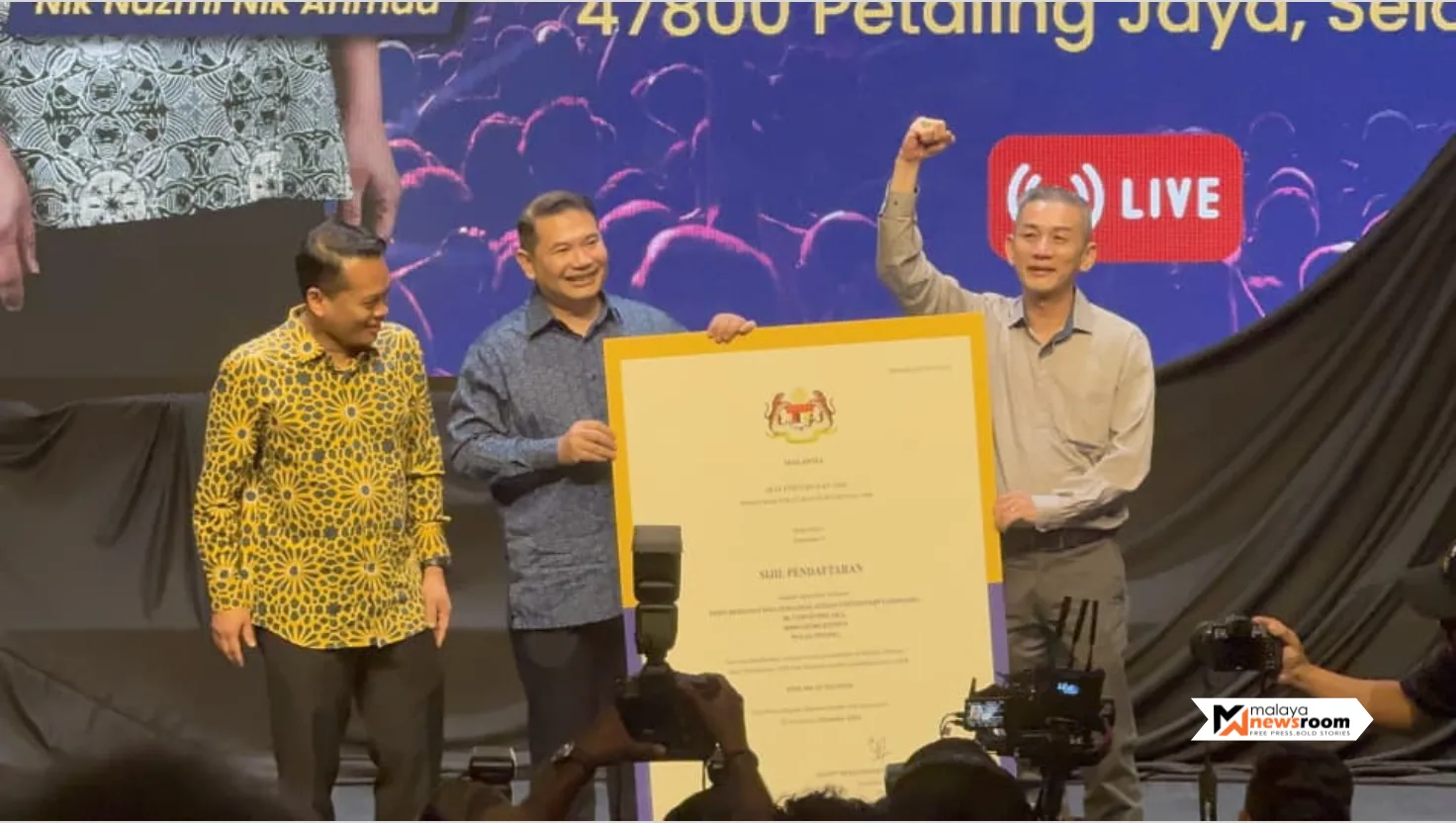 Rafizi, Nik Nazmi ambil alih Parti Bersama Malaysia