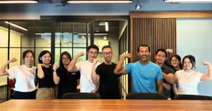 Husaini (3rd from right) with Shaiful Nizam and Dexter Lee.jpg